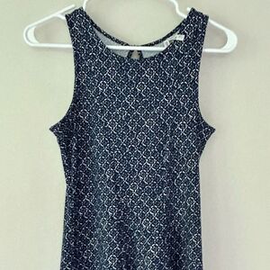 Mudd Navy and White Mini Dress